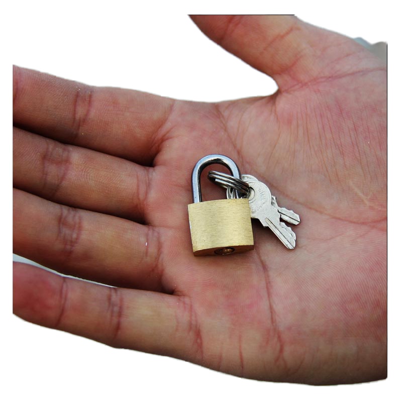 宏建迷你小铜锁 挂锁 20mm小锁 箱包锁(10把)