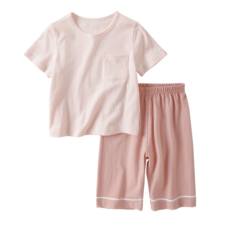 精典泰迪儿童睡衣夏薄款空调服男童童短袖套装女宝宝短袖家居服