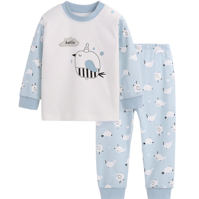 猫人[秋冬纯棉内衣]宝宝秋衣秋裤内衣套装家居服儿童睡衣套装