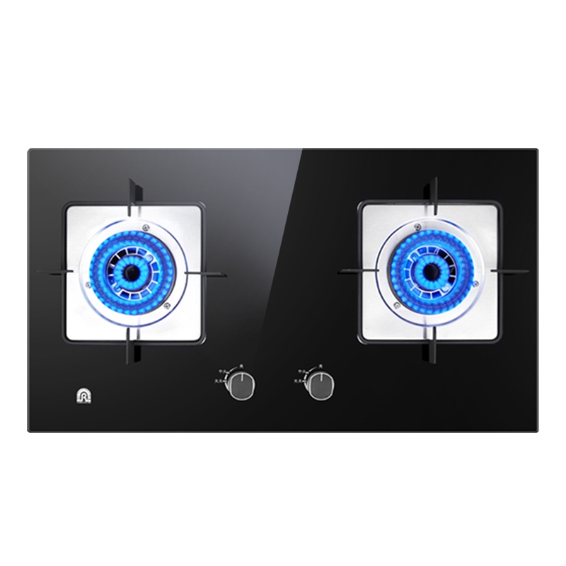 容声(RONGSHENG)燃气灶煤气灶双灶嵌入式灶具猛火灶台4.5KW大火力一级能效钢化玻璃JZY-QP05A液化气