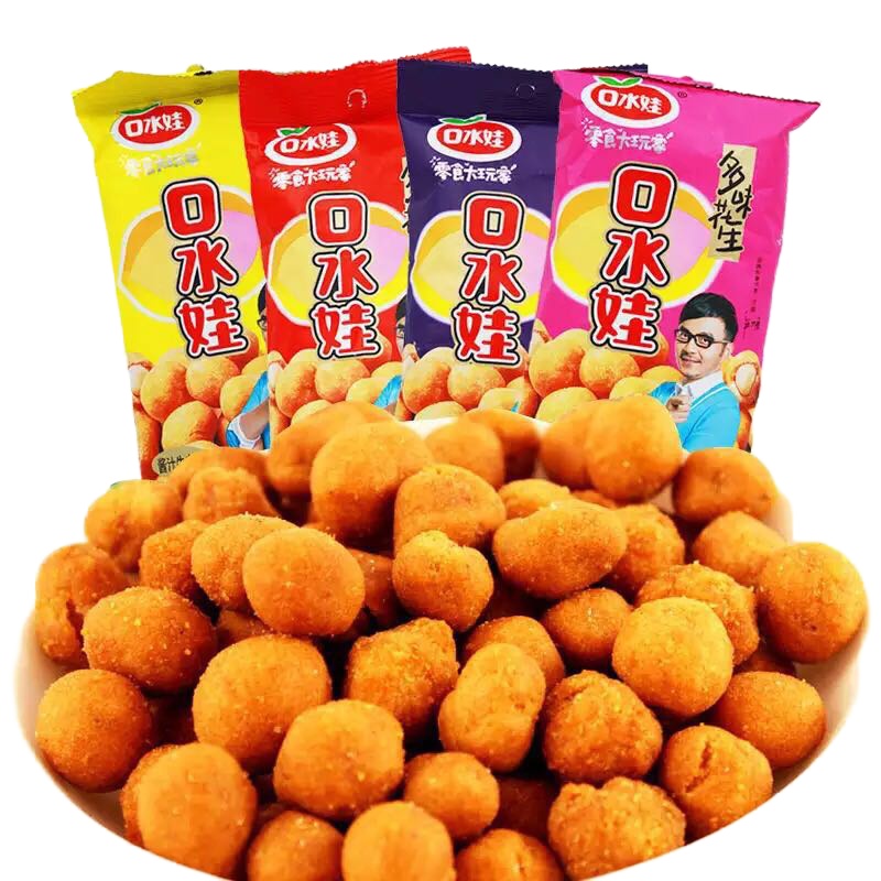 [苏宁易购超市]口水娃多味花生五香味86g