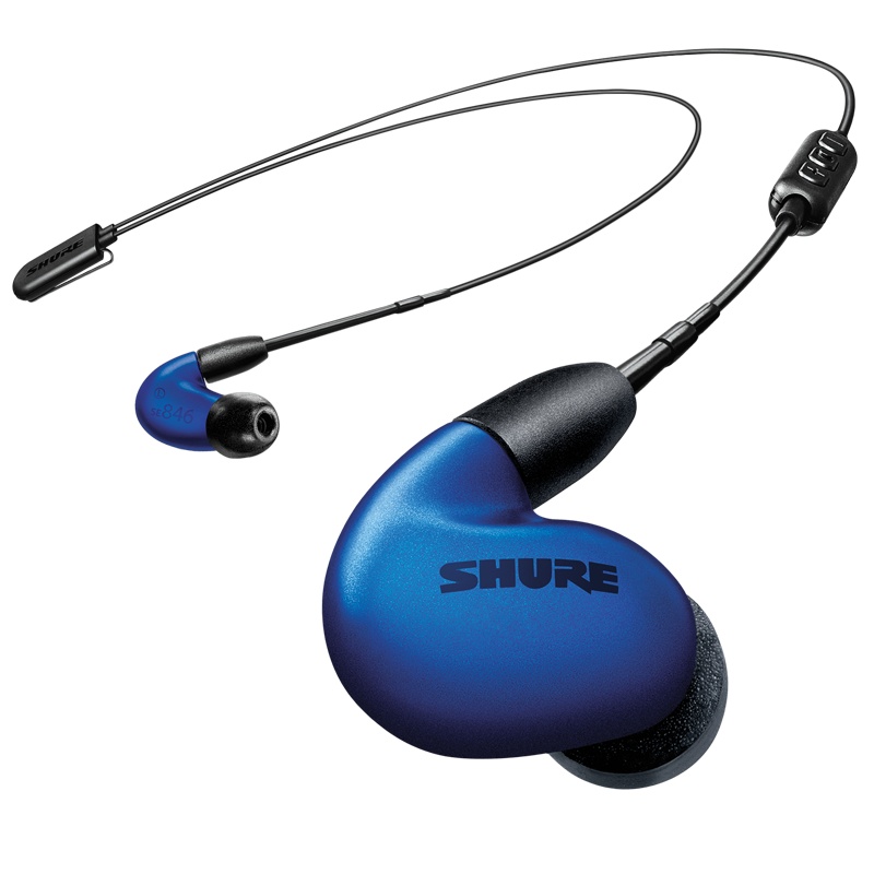 舒尔 Shure SE846+BT2 四单元动铁 HIFI 专业旗舰级 入耳式耳机 无线蓝牙耳机 晶石蓝