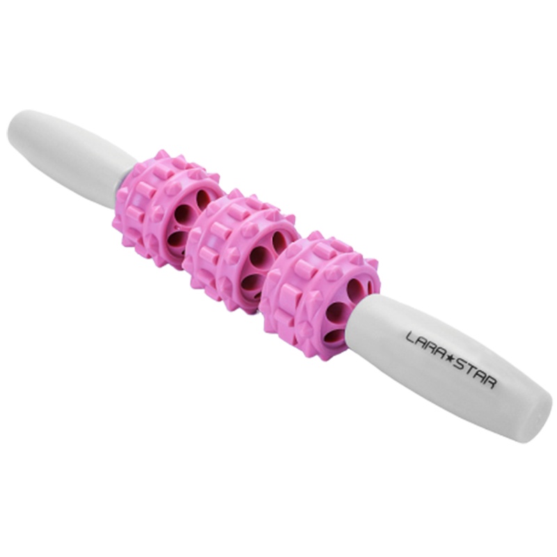 劳拉之星LS2023肌肉放松按摩棒 狼牙棒瑜伽健身瘦腿按摩滚轴 腰部颈部手持式健身棒
