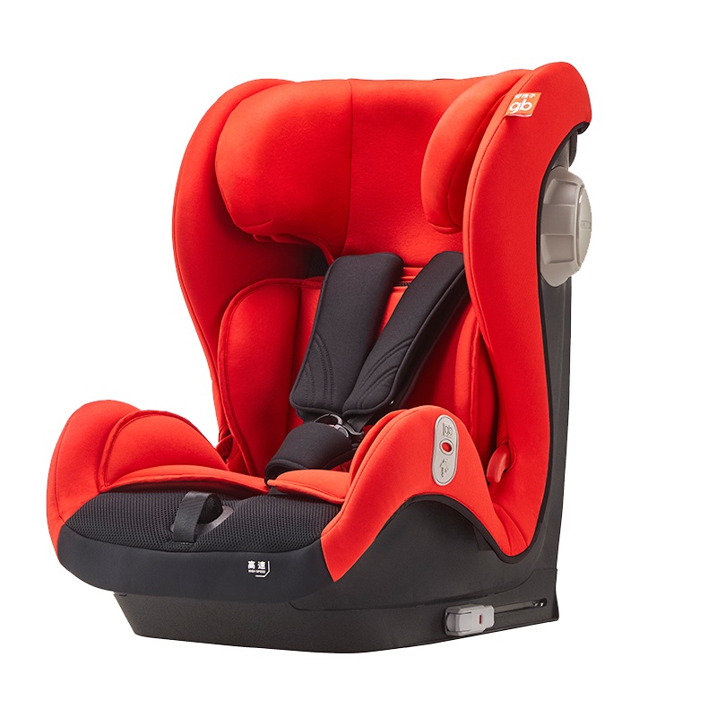 gb好孩子 高速汽车安全座椅儿童 ISOFIX接口 L.S.P 侧撞保护吸能减震CS780-A002红色(9个-12岁)