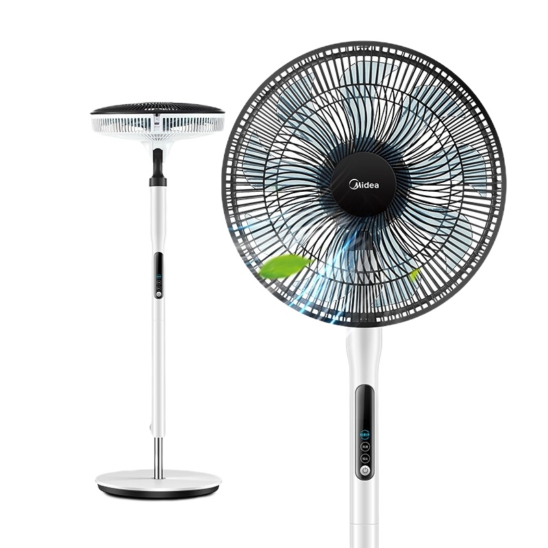 美的(Midea)电风扇落地扇家用9片强力变频静音智能感温遥控定时摇头电扇 SDD35PE