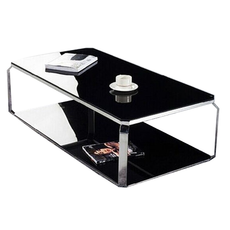 瑞丰杰三人位茶几玻璃茶几会客商务办公室接待简约现代长茶几RJ-J07