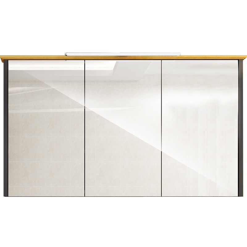 心海伽蓝北欧洗脸镜柜挂墙式浴镜子柜浴室储物柜壁挂镜箱置物镜柜