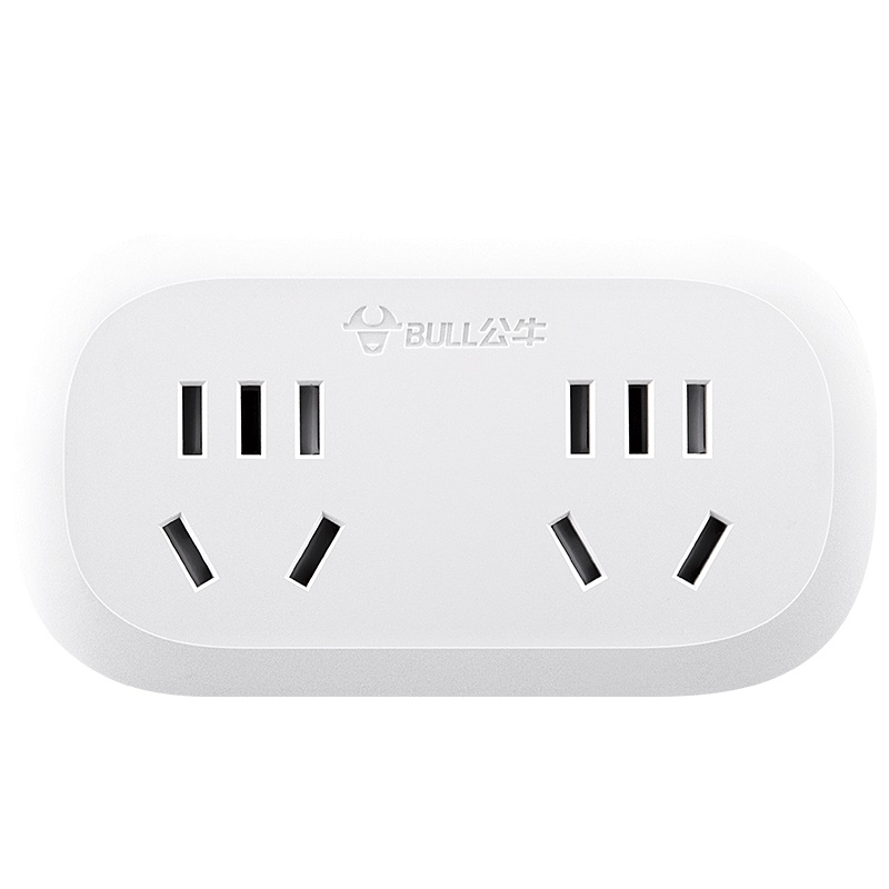 公牛(BULL)插座 GN-903 一转二插座/转换插头 /电源转换器 2位无线转换插座