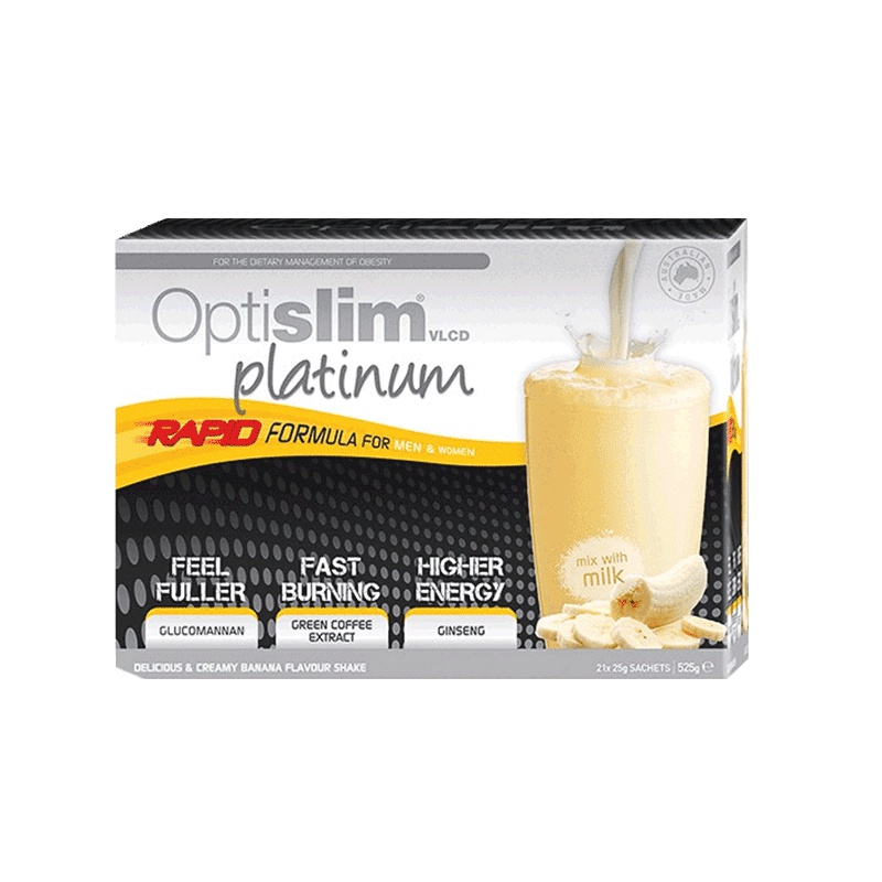 OPTISLIM白金版香蕉味代餐奶昔25g*21袋/盒 膳食营养补充剂