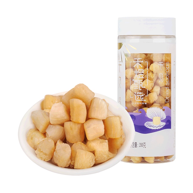 禾煜 甄选干贝200g/罐( 扇贝干 海产南北干货 大连特产 煲汤伴侣 罐装)