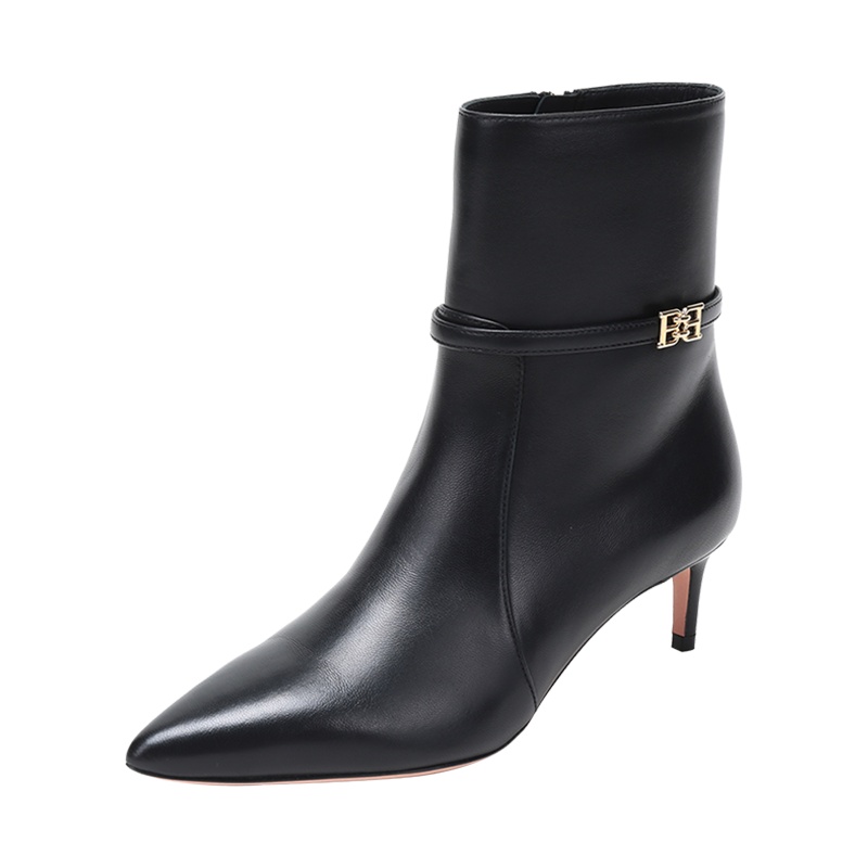 巴利 BALLY 女士 皮质尖头高跟鞋靴子短靴ELANIE 55