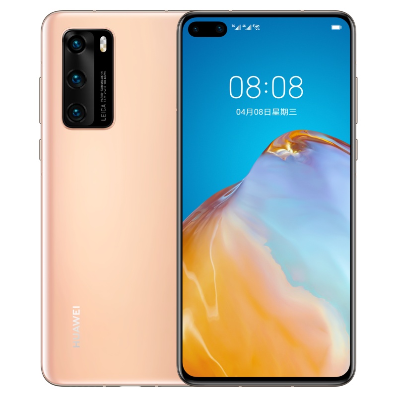 华为/HUAWEI P40 8GB+256GB 晨曦金  麒麟990 SoC芯片超感知 徕卡三摄 30倍数字变焦纯粹美学 移动电信联通5G全网通手机