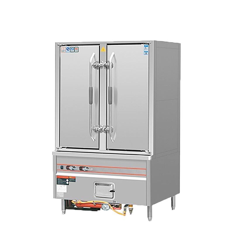 乐创( lecon) 商用海鲜蒸柜 食堂酒店双门鼓风型蒸柜 工程款 LC-J-SMA01