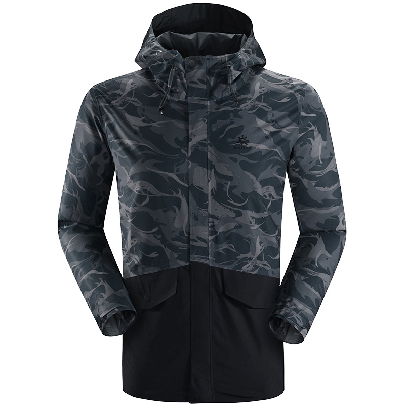 凯乐石户外冲锋衣男士新款双面穿旅行防雨冲锋衣外套