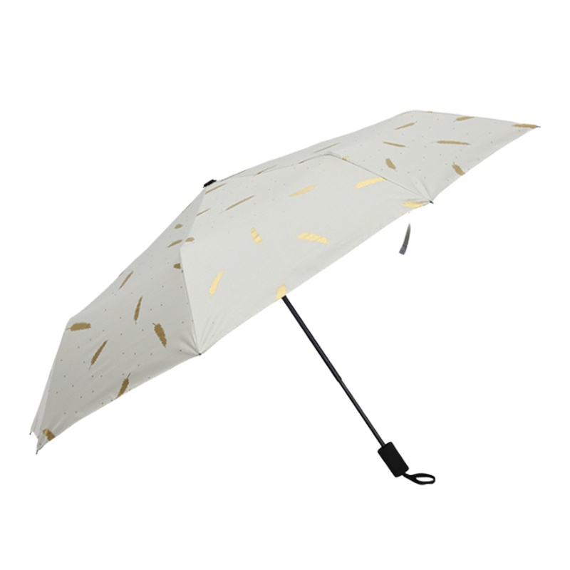 防紫外线黑胶零透光五折羽毛伞 2把