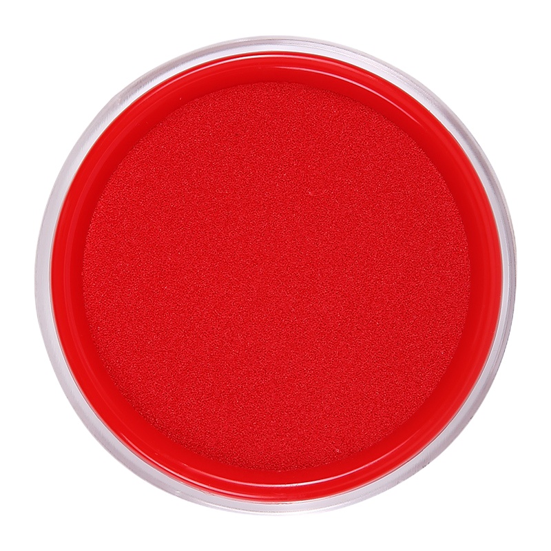 晨光 (M&G) AYZ97512A 红色快干印台 透明圆形印台 6个装 ZG