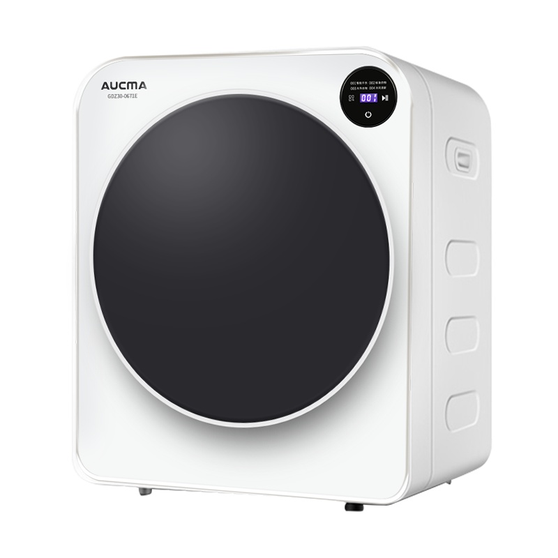 澳柯玛3公斤 家用全自动小型烘干机 干衣机 除味防皱 快速烘干 滚筒式 触屏式 GDZ30-0671E