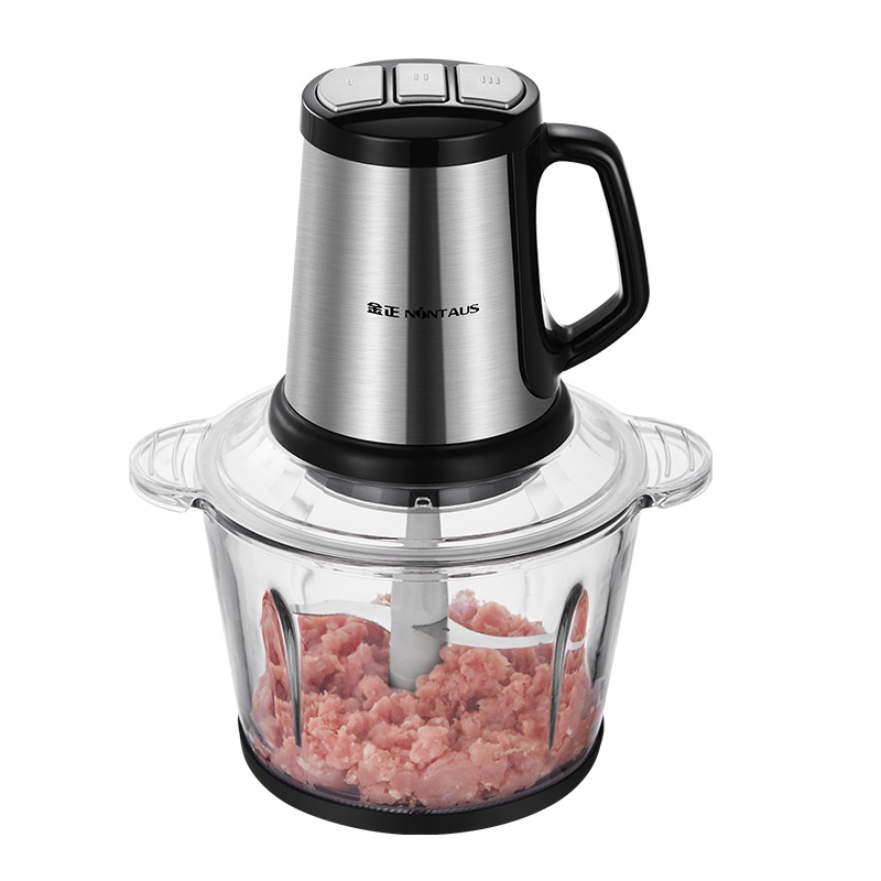 金正(NiNTAUS)绞肉机 3L大容量 商用家用电动小型玻璃碗 多功能搅拌碎菜打肉馅JZM-JR533-玻璃碗单刀