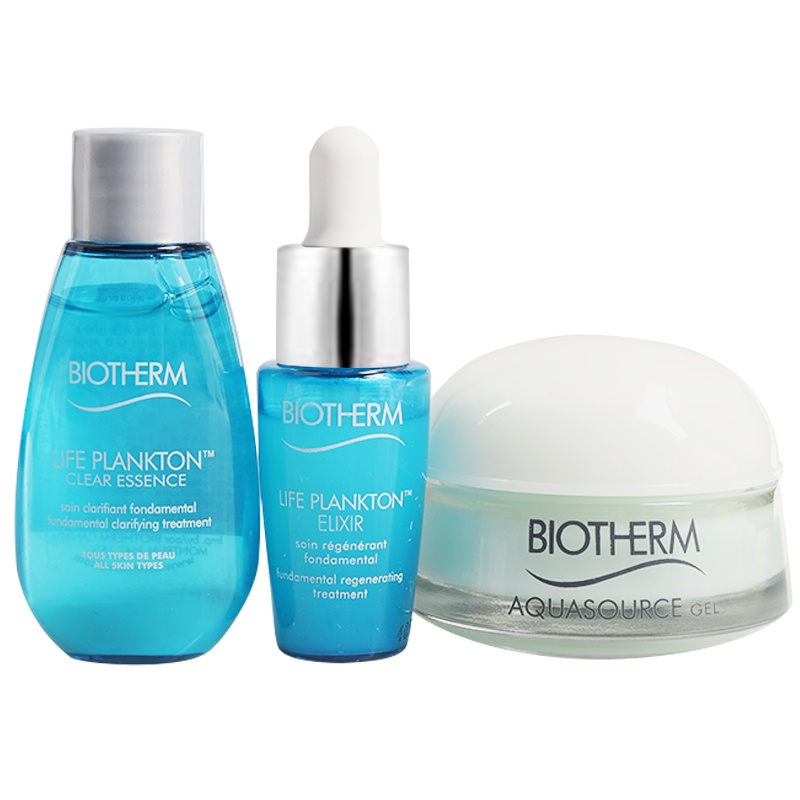 碧欧泉(BIOTHERM)护肤精粹3件套（碧欧泉护肤肌底精华露14ml（清透版）+护肤精粹液7ml+润透水分露15ml）