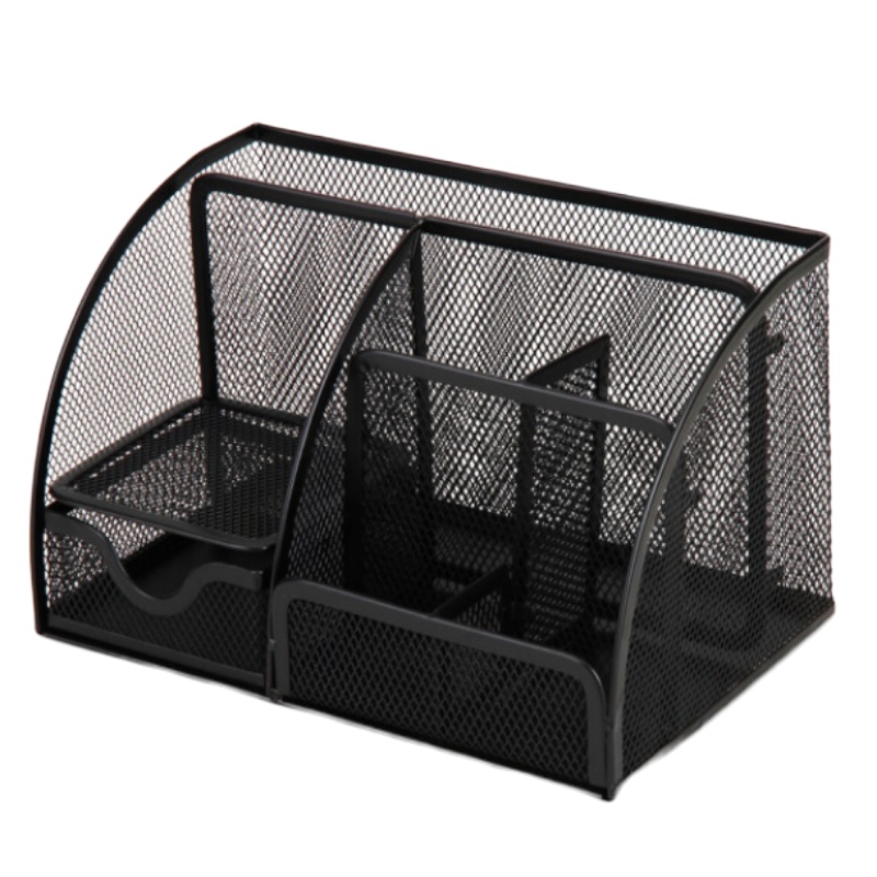 得力（deli） 9200 多功能办公用品组合收纳盒网状笔筒