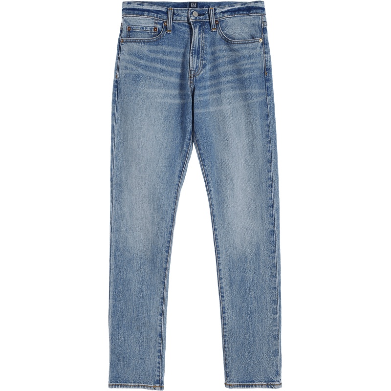 Gap男装时尚水洗修身牛仔裤秋冬555380 休闲男士长裤通勤直筒裤