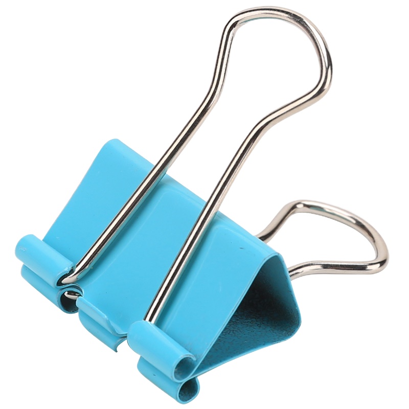 得力(deli)8554彩色长尾票夹48只2盒装25mm中号燕尾票据夹(七包服务)