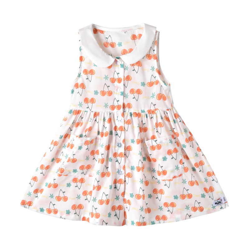 铅笔俱乐部童装2020夏装新款女童连衣裙儿童背心裙小童裙子薄款