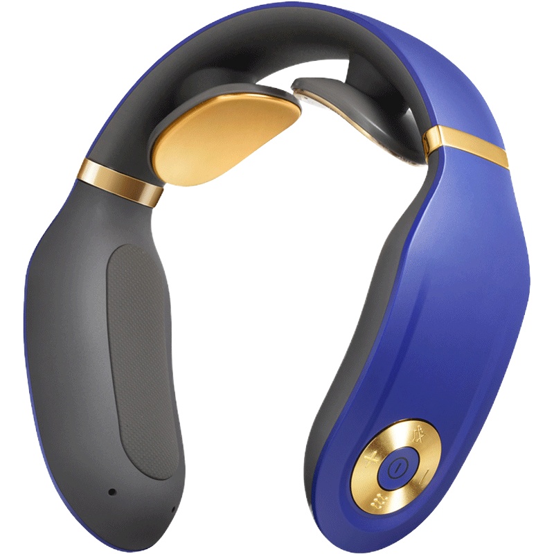 SKG 4998 颈椎按摩器 按摩仪 天猫精灵款 AI语音声控脖子护颈仪 蓝色