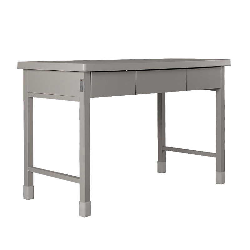 [硕辉]SH-制式三斗桌 办公学习桌14版营具三抽学习桌钢制桌营房宿舍铁架桌子ABS桌面1200*600*780mm