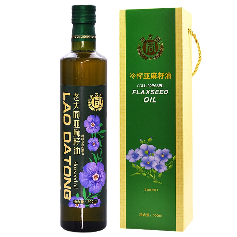 亚麻籽油 一级压榨月子油适用孕妇食用油 500ml