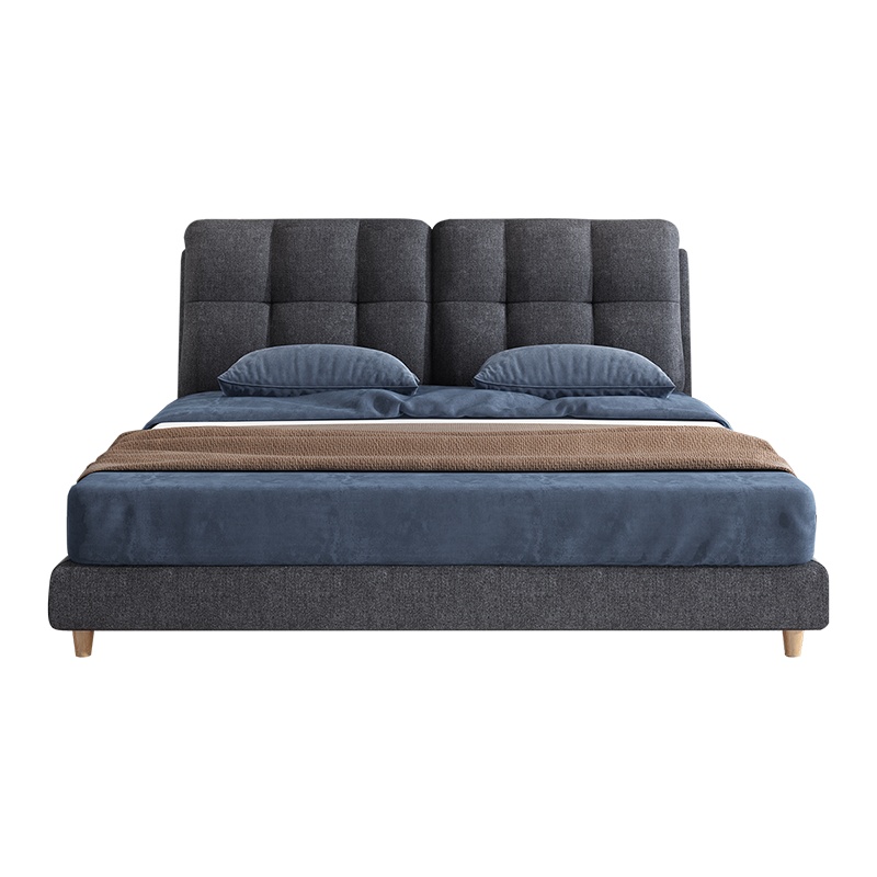 掌上明珠布艺床可拆洗1.8米主卧床现代简约经济大床双人床DA0183