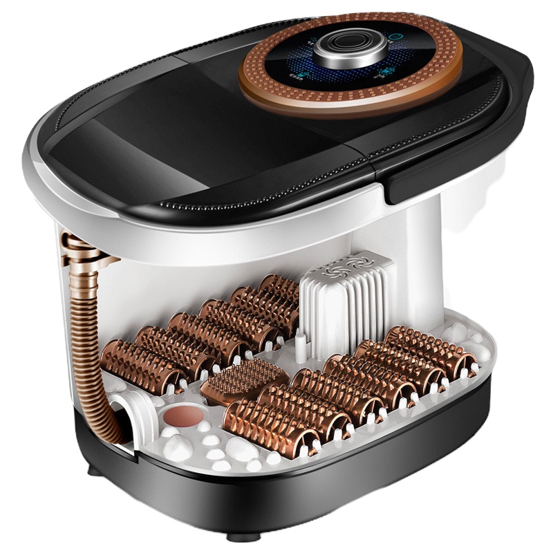 足浴盆全自动按摩洗脚盆电动加热泡脚机深桶恒温家用足疗器