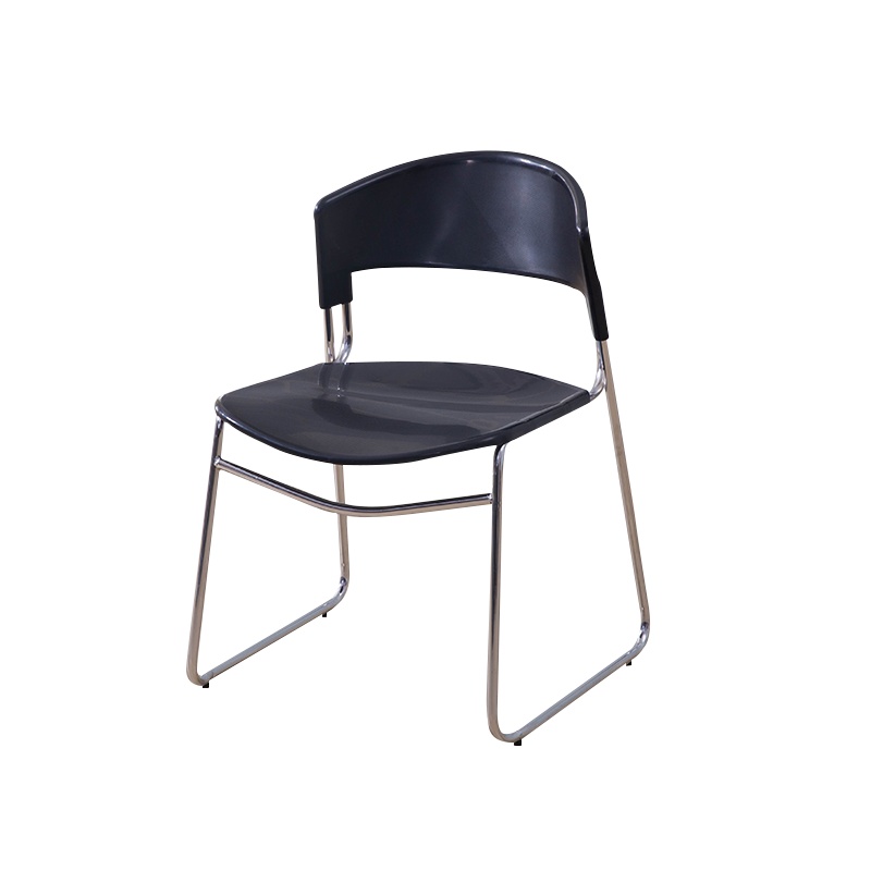 震海ZHC02黑色培训椅办公椅电脑椅家用靠背椅宿舍会议椅讲座椅学校写字椅子洽谈椅