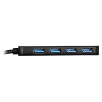 联想(Lenovo)A6014口USB3.0高速分线器 USB扩展一拖四转接头 HUB集线器 0.25米电子产品(一个装