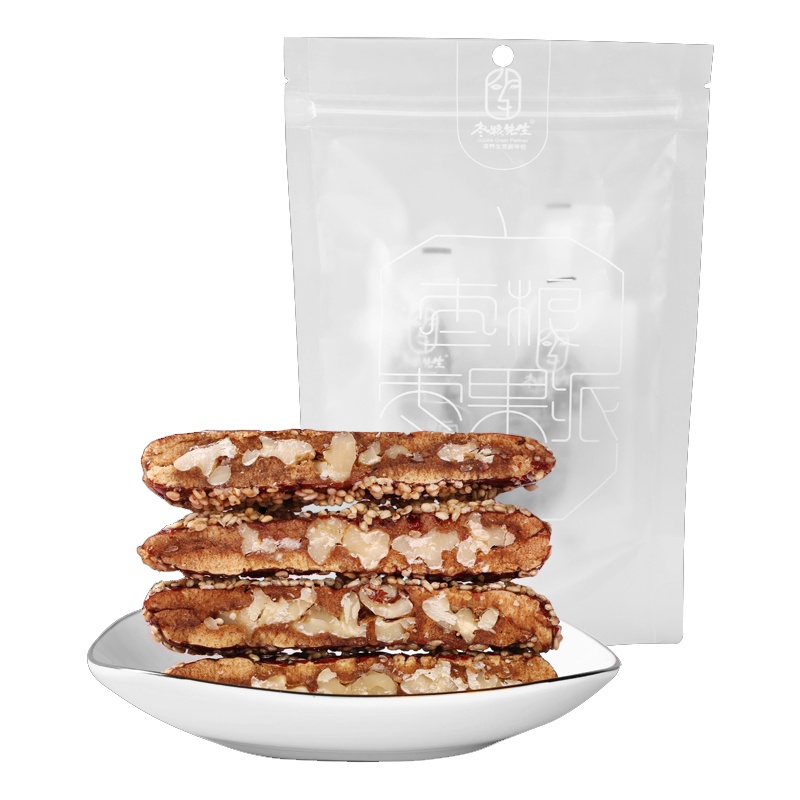 枣粮先生红枣夹核桃大红枣枣果派125g*2坚果零食