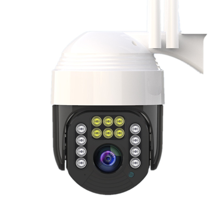 无线摄像头室外夜视高清监控器家用远程连手机360度全景无死角 插电版