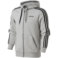 adidas男服夹克外套连帽套头休闲运动服DU0473 L DU0473灰色
