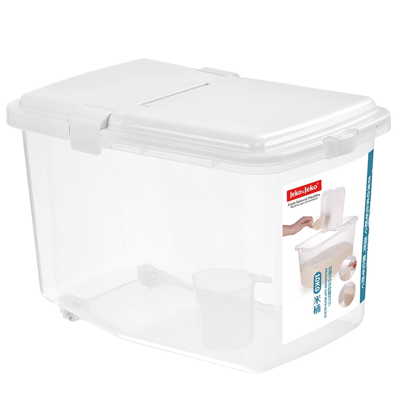 JEKO&JEKO 便捷米箱5公斤装厨房密封米桶收纳桶家用塑料防潮收纳箱米缸大米面粉防虫储米箱 SWB-5223