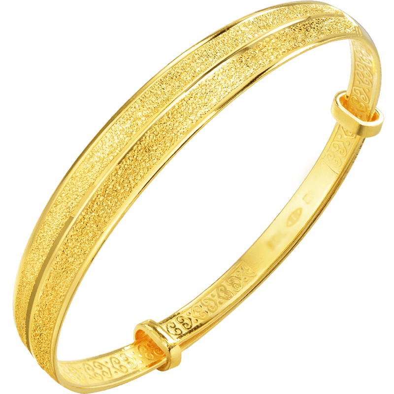 周生生(CHOW SANG SANG)足金饰品开口金手镯女款婚嫁结婚金镯子88005K计价