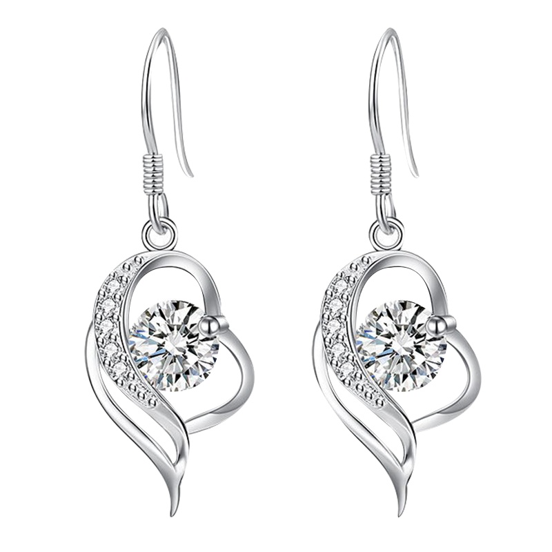 依帝魅时尚饰品S925纯银耳环女长款气质韩国新款潮耳坠网红适合圆脸生日礼物情人节礼物送朋友送爱人