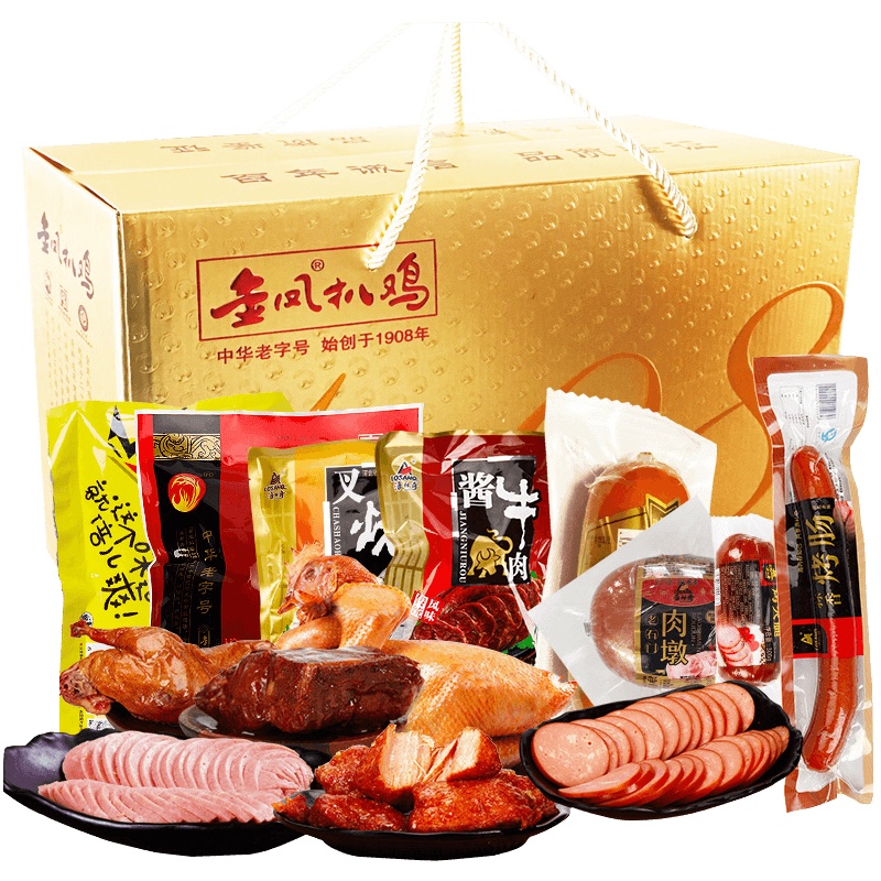 [中华特色]河北供销馆 金凤扒鸡 1908年纪念款礼盒2398g 中华老字号熟食卤味鸡肉 年货团购礼品 河北石家庄特产