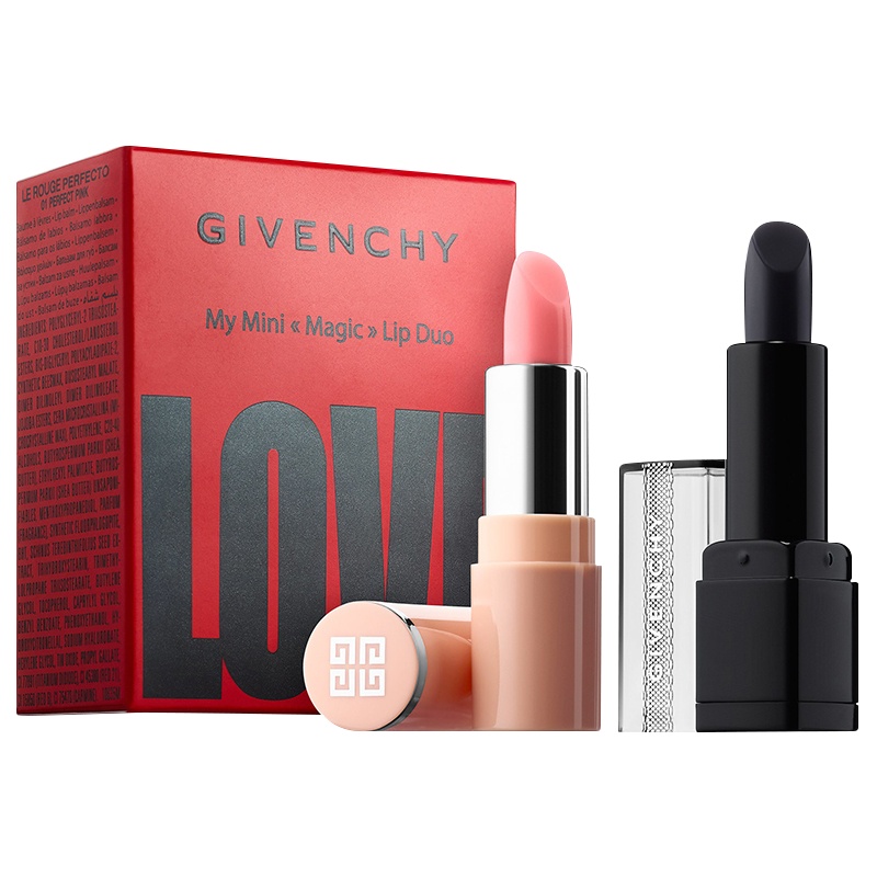 GIVENCHY 纪梵希 禁忌之吻漆光唇膏精巧版两色 套装组 彩妆套装