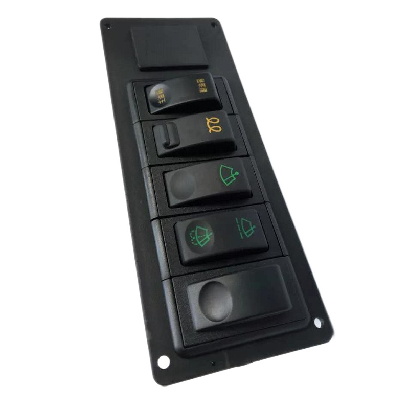 东风猛士EQ2050B五联翘板开关总成-控制雨刮器面板