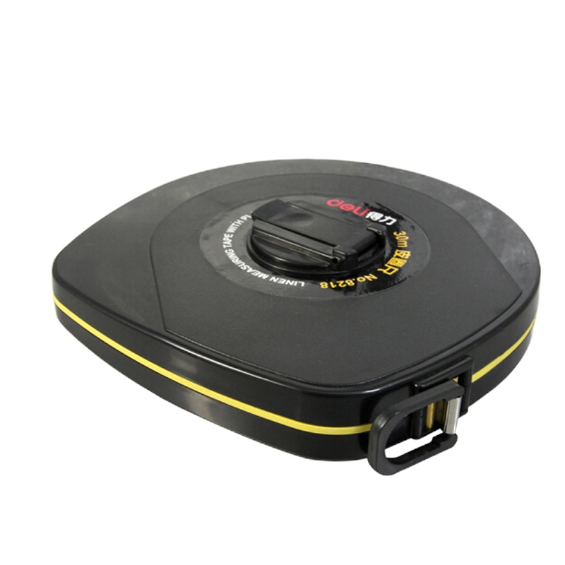 得力 防水盒装修体育皮卷尺工程皮尺包邮 30m皮卷尺 8218