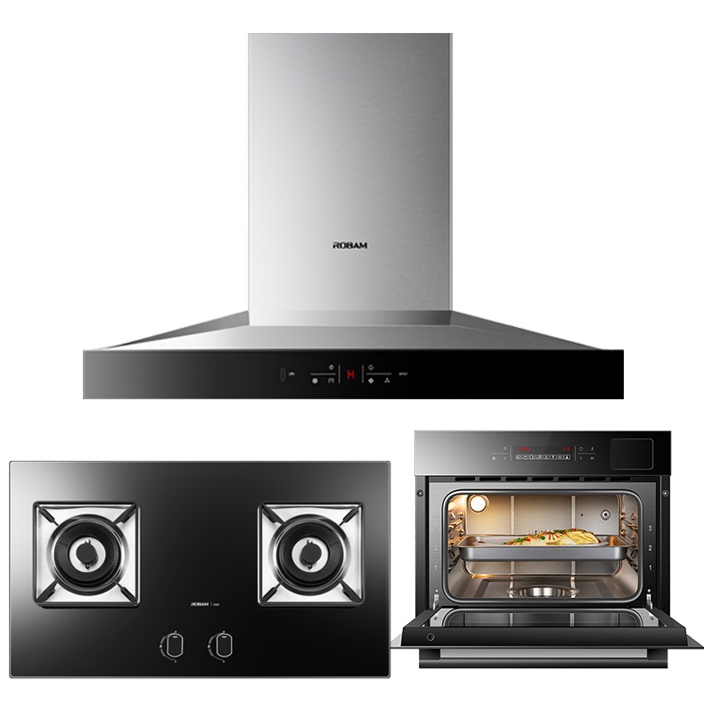 老板(Robam)20立方欧式触控大吸力油烟机燃气灶蒸箱烟燃蒸套餐67A7+56B0+S273