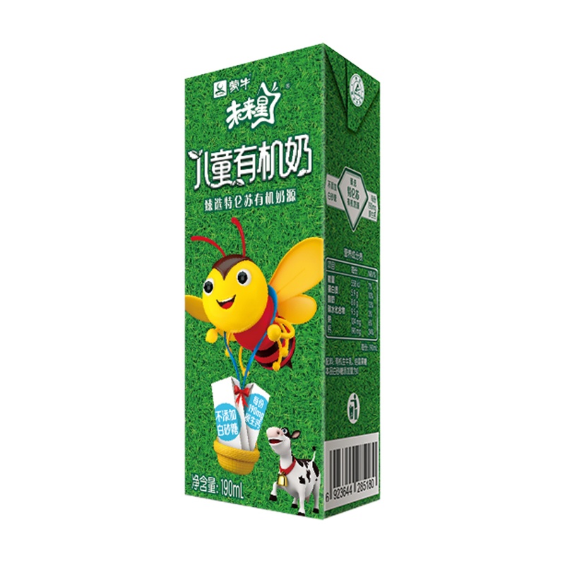 蒙牛未来星儿童成长有机奶190ml*12盒 (新老包装随机发)