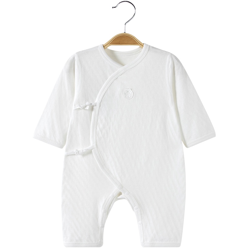 哈贝比（happyB）婴儿连体衣春秋装初生儿纯棉内衣男女宝宝和尚服