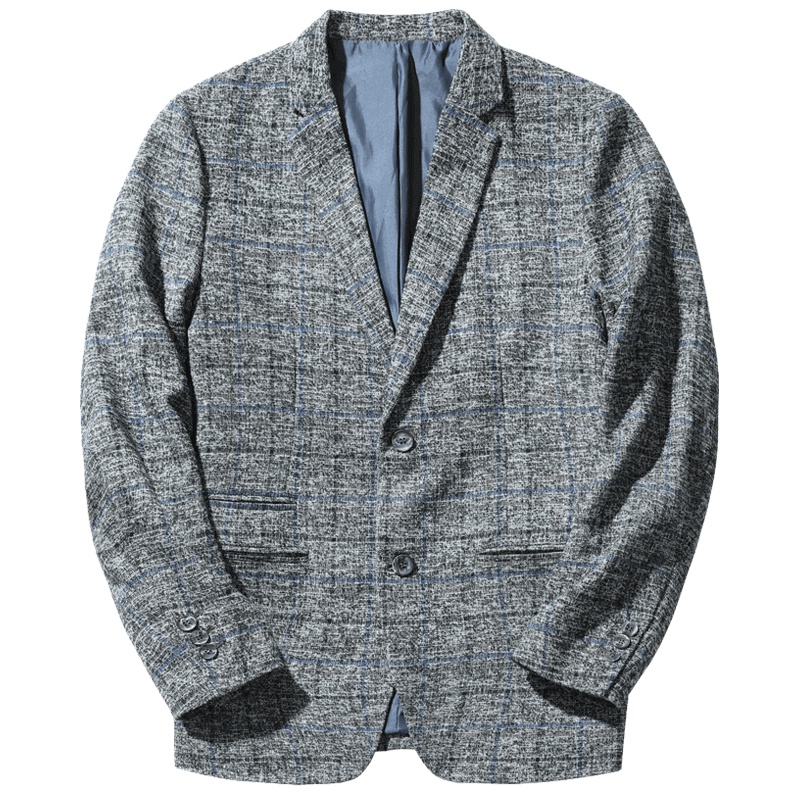 千纸鹤男装西服2019秋季新款青年时尚潮流休闲小西装外套男35170