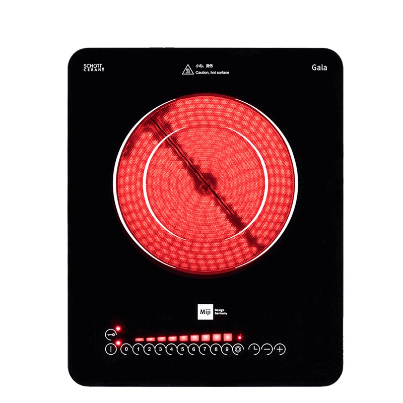 米技电陶炉 MIJI ICOOK2000德国家用嵌入式台式两用 触摸屏辐热炉