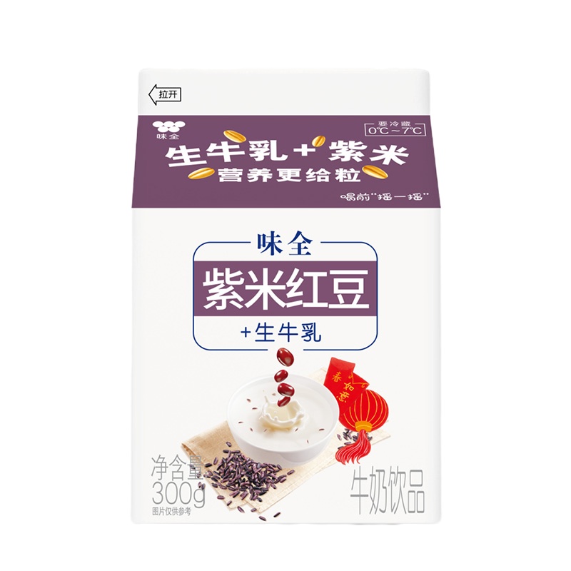 味全谷物红豆紫米牛奶370g